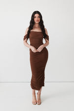 Regan Maxi Dress - Brown