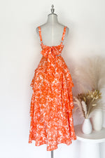 Darcy Floral Maxi Dress - Orange