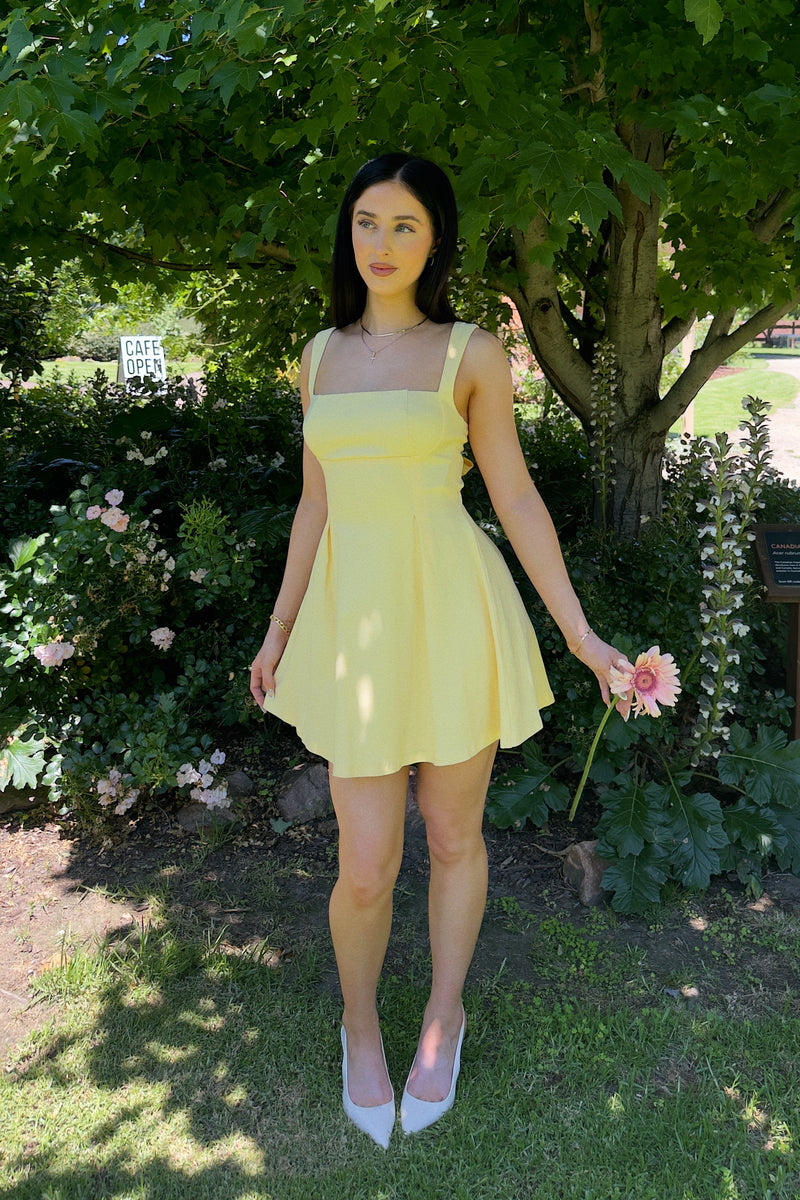 Marlee Mini Dress - Yellow