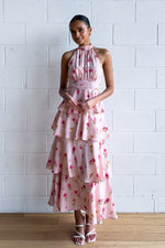 Anna Floral Maxi Dress - Pink