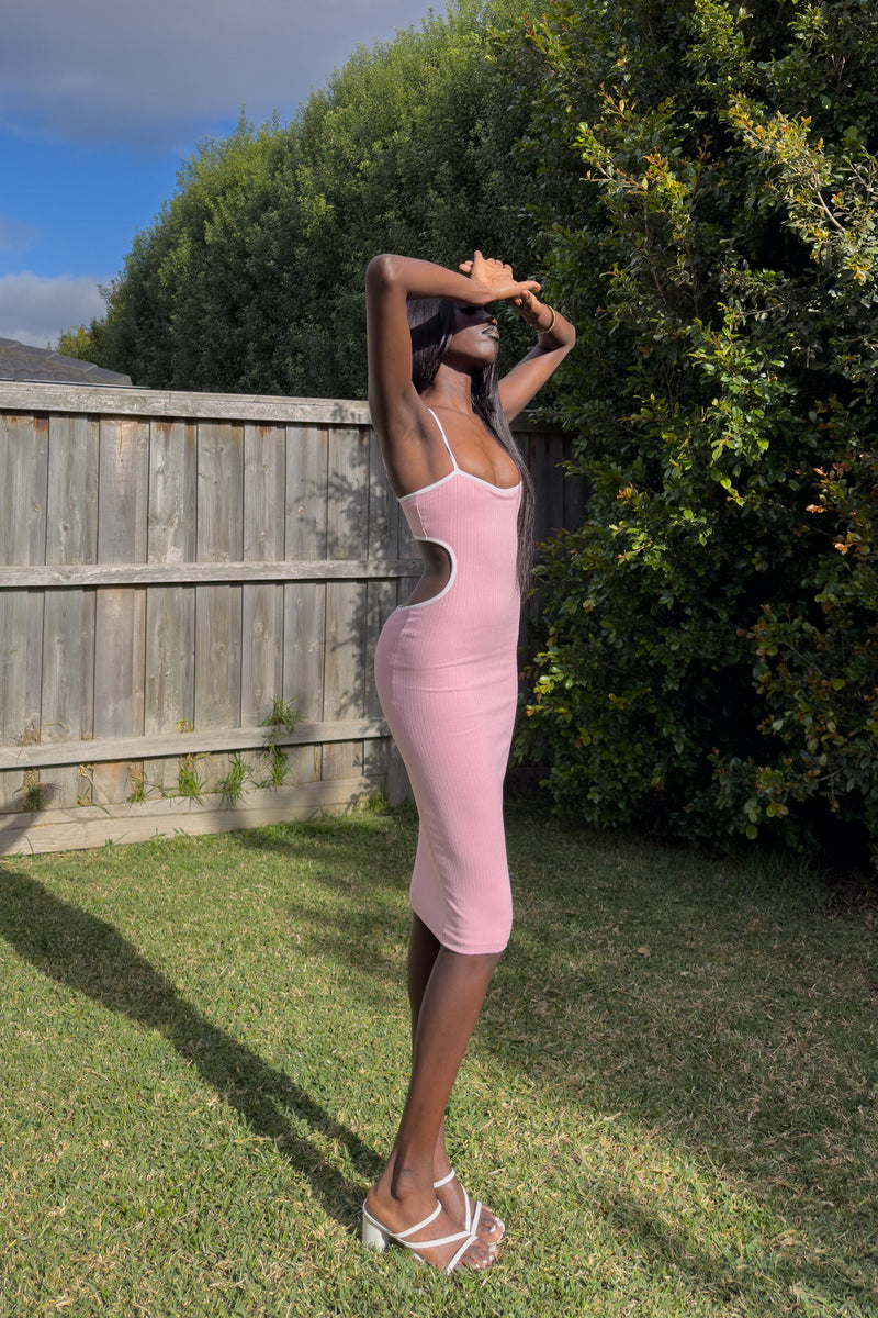 Kimberly Midi Dress - Pink