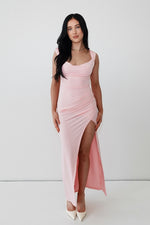 Polly Midi Dress - Pink