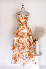 Kaelith Floral Maxi Dress - Orange