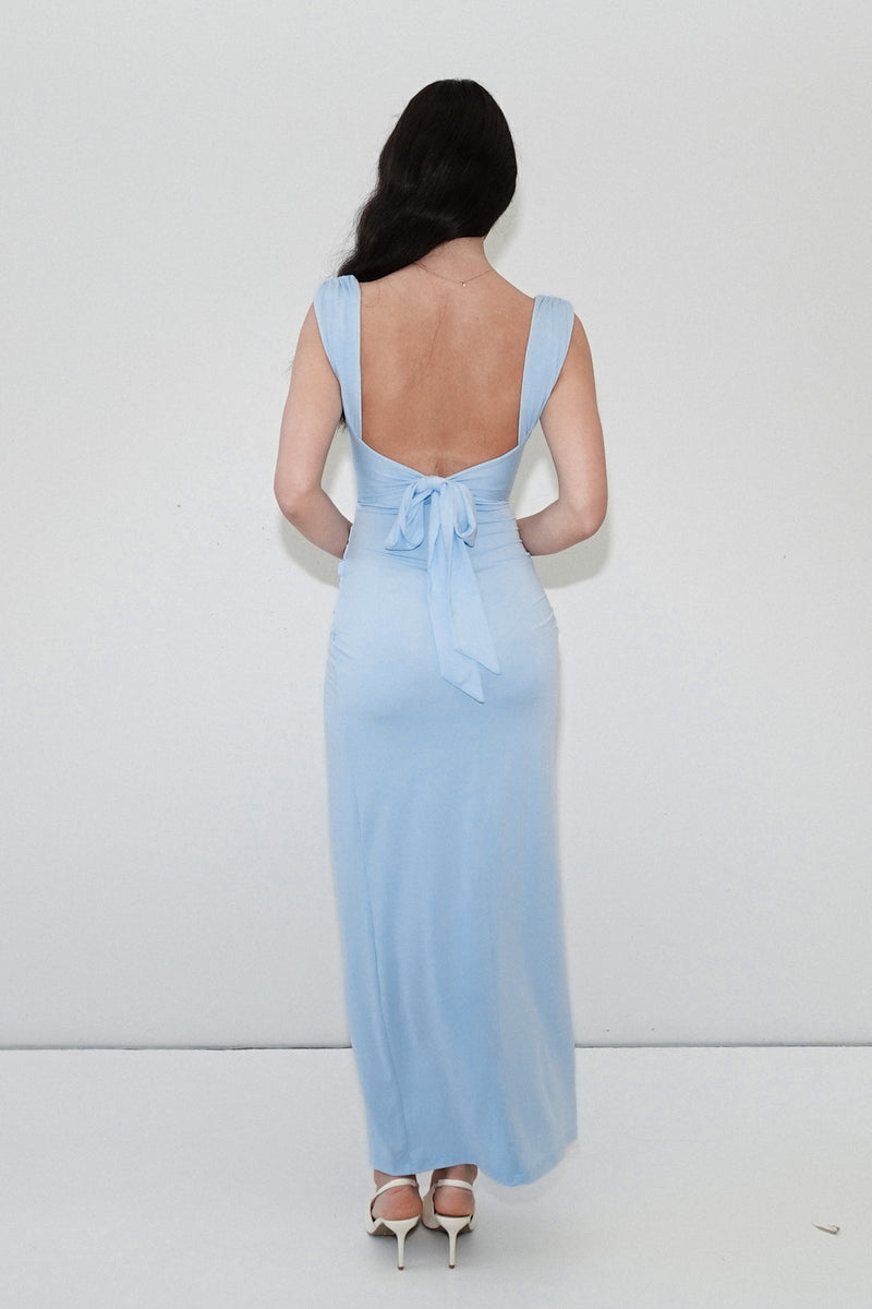 Polly Midi Dress - Blue