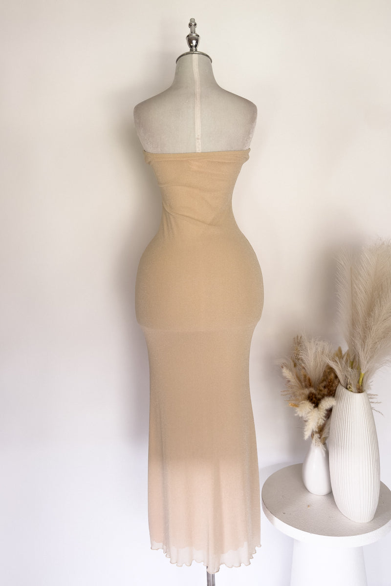 Mavis Maxi Dress - Beige