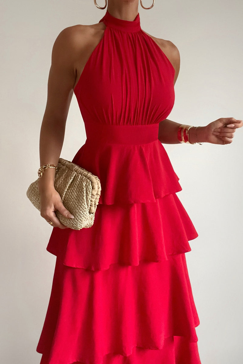 Chiara Maxi Dress - Red