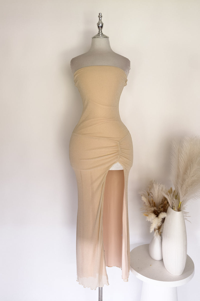 Mavis Maxi Dress - Beige