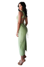 Aurora Midi Dress - Matcha