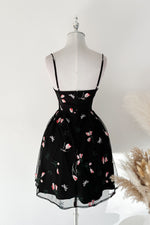 Lover Floral Mini Dress - Black