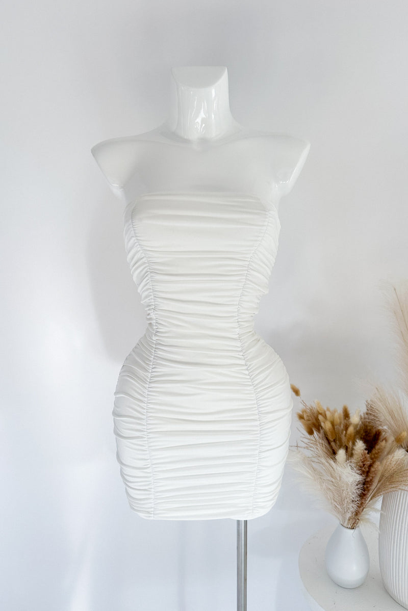 White Strapless Dress - Sample Sale