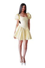 Annie Mini Dress - Yellow