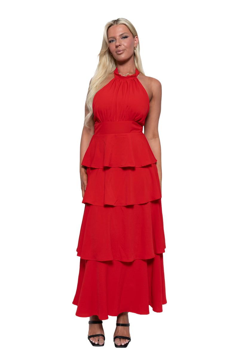 Chiara Maxi Dress - Red