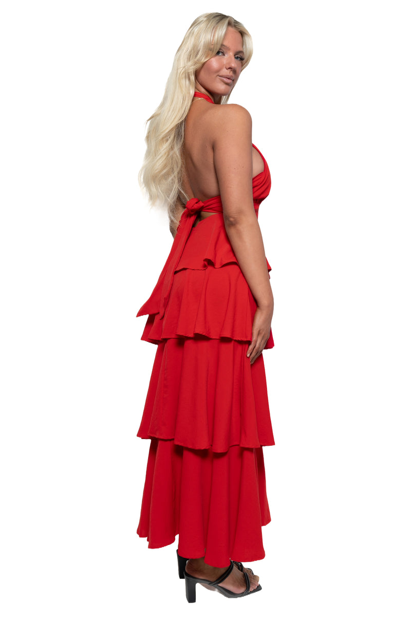 Chiara Maxi Dress - Red